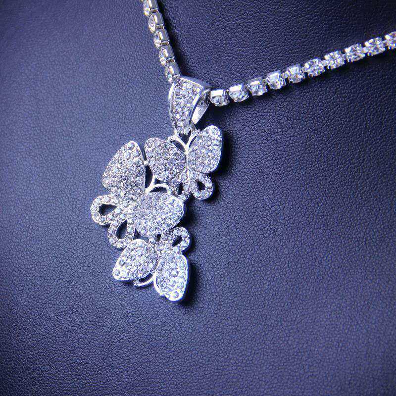3 Link Butterfly Necklace