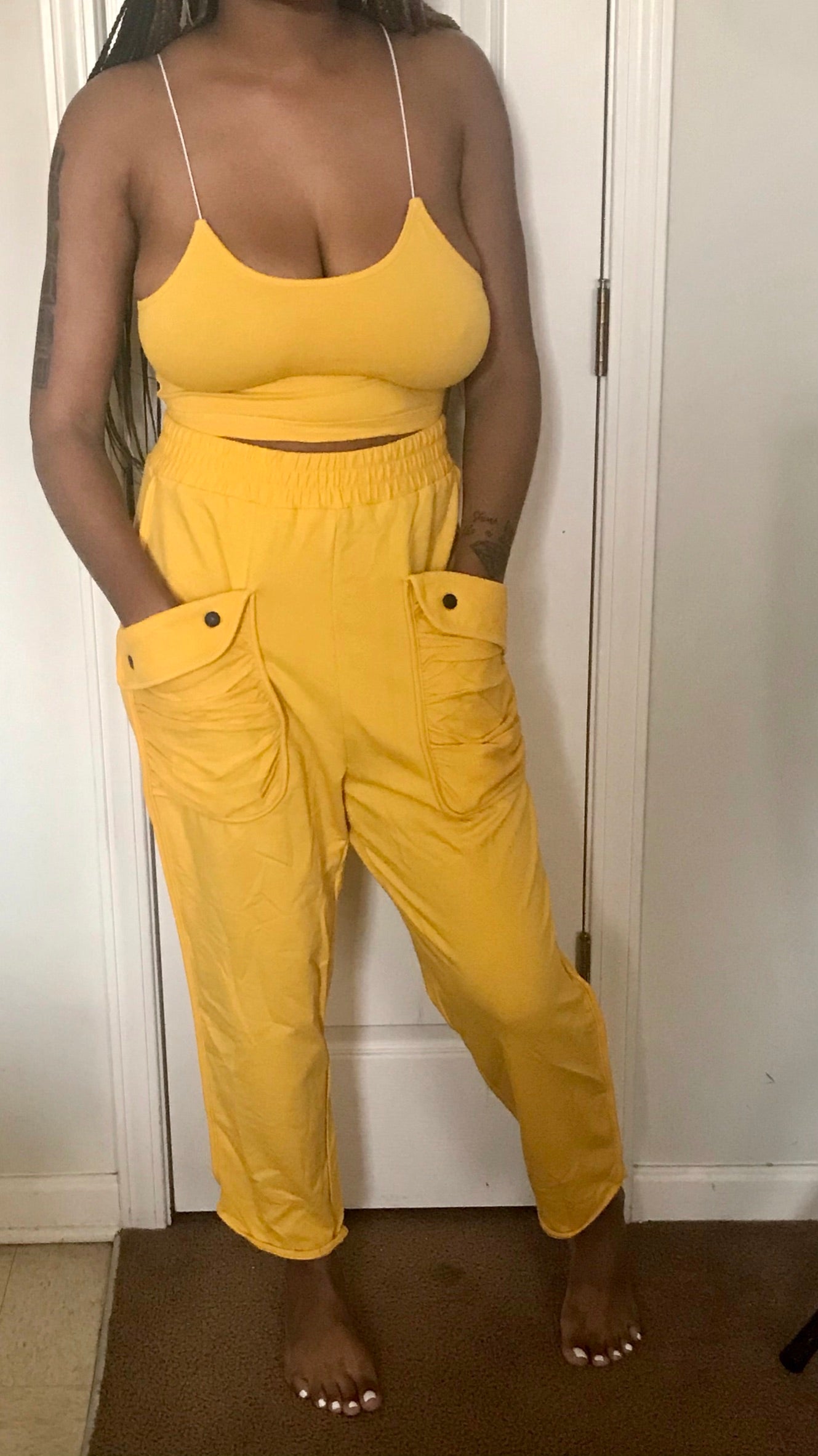 Mustard 2 Piece Pant Set