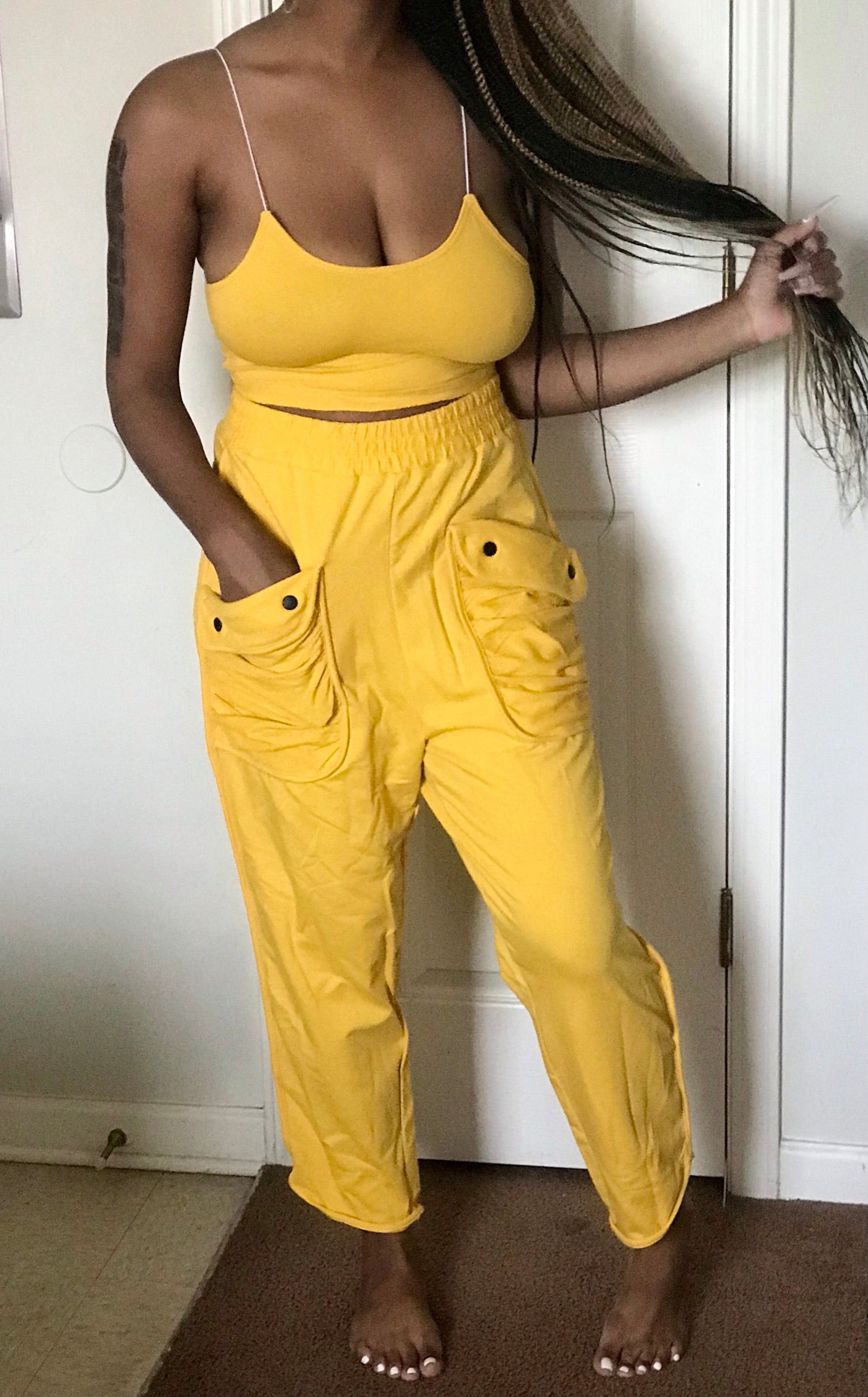 Mustard 2 Piece Pant Set