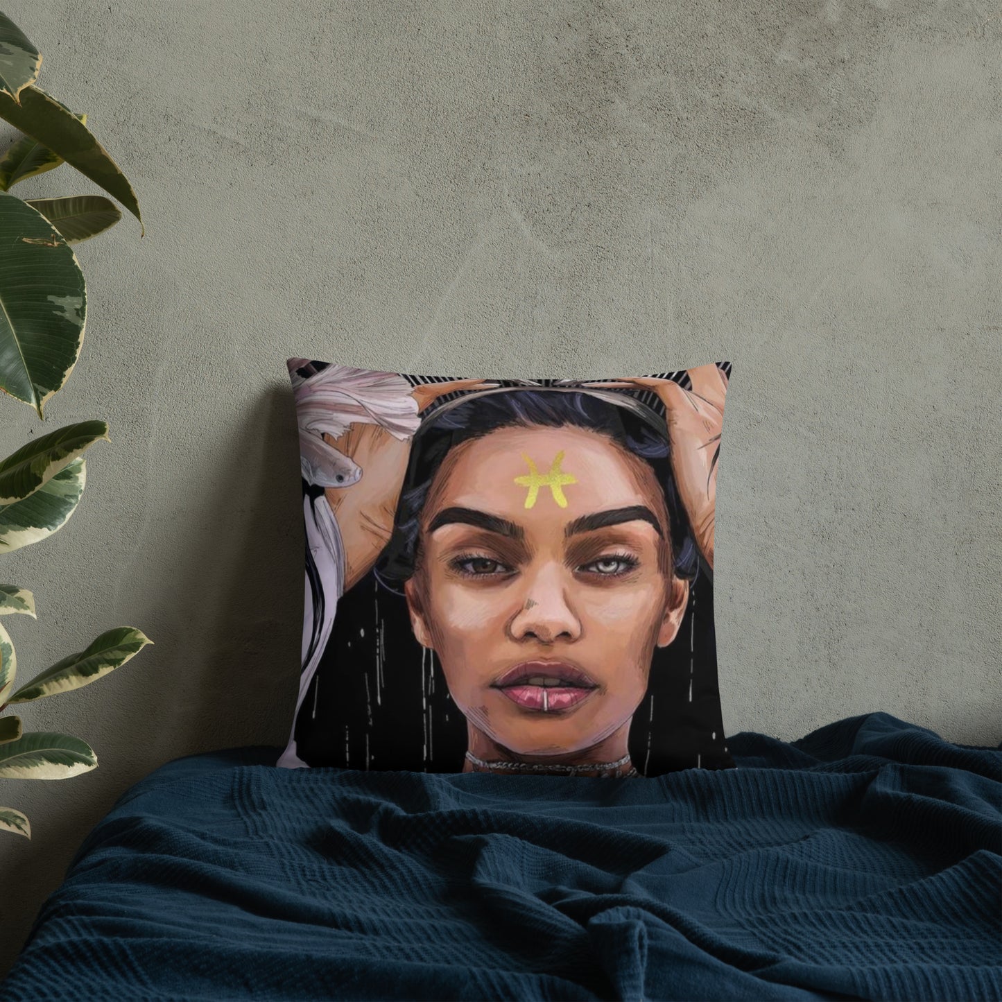 Pisces Goddess Pillow