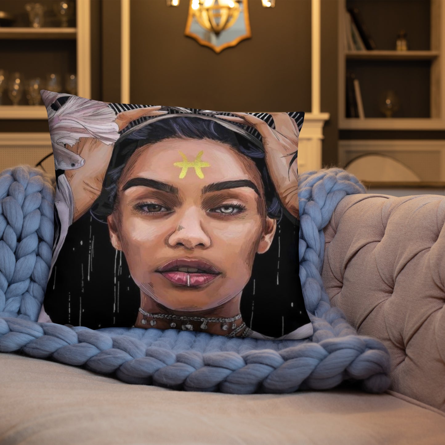 Pisces Goddess Pillow