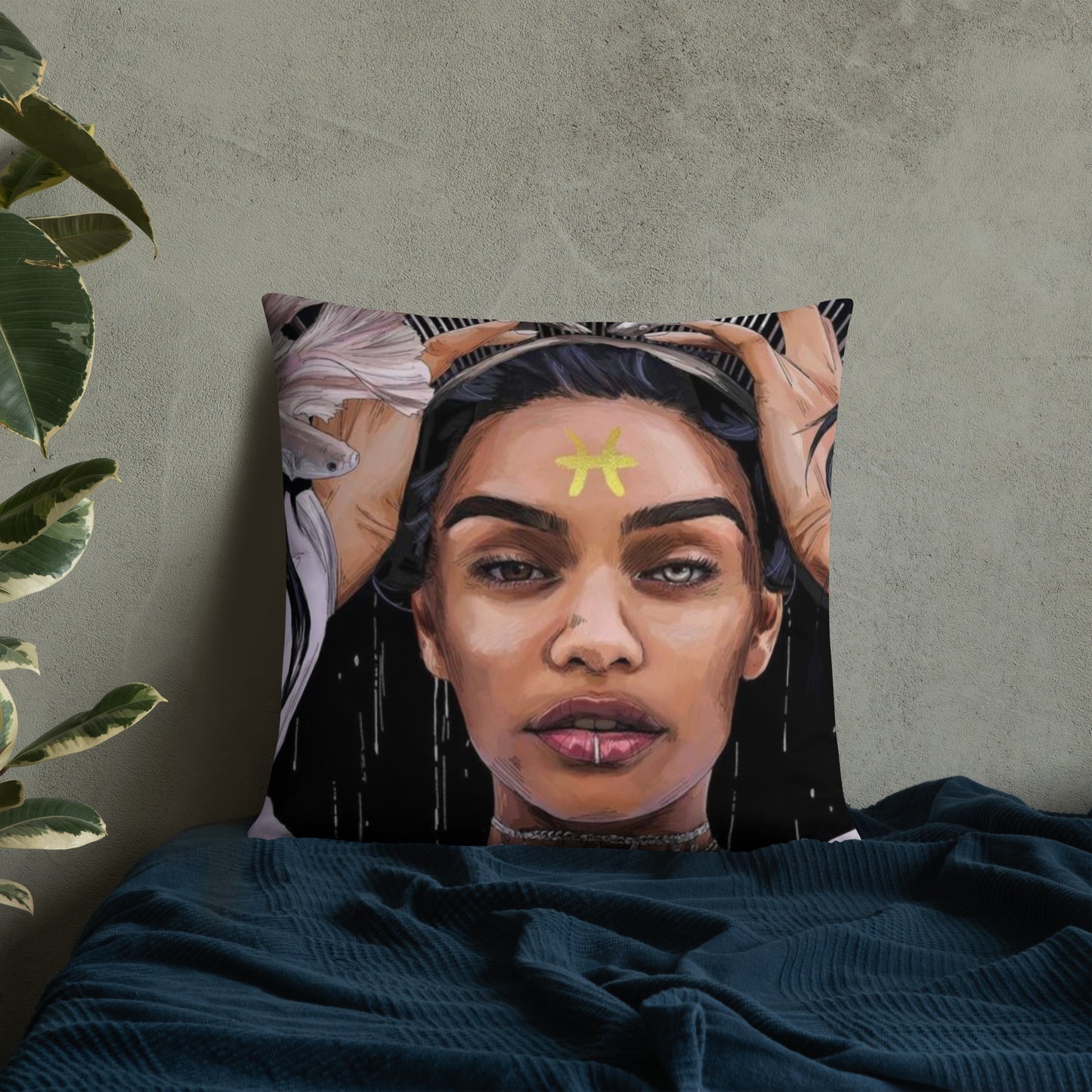 Pisces Goddess Pillow