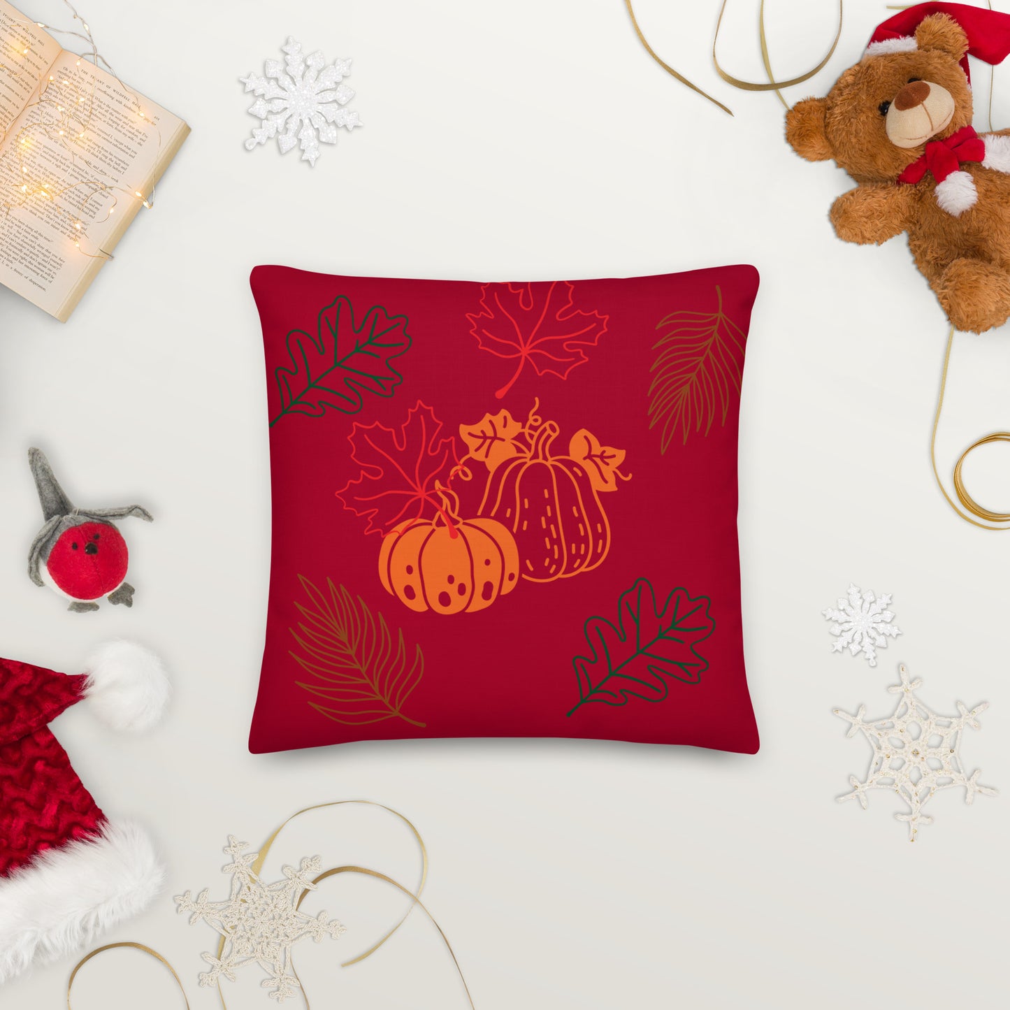 Falling Leaves Premium Pillow