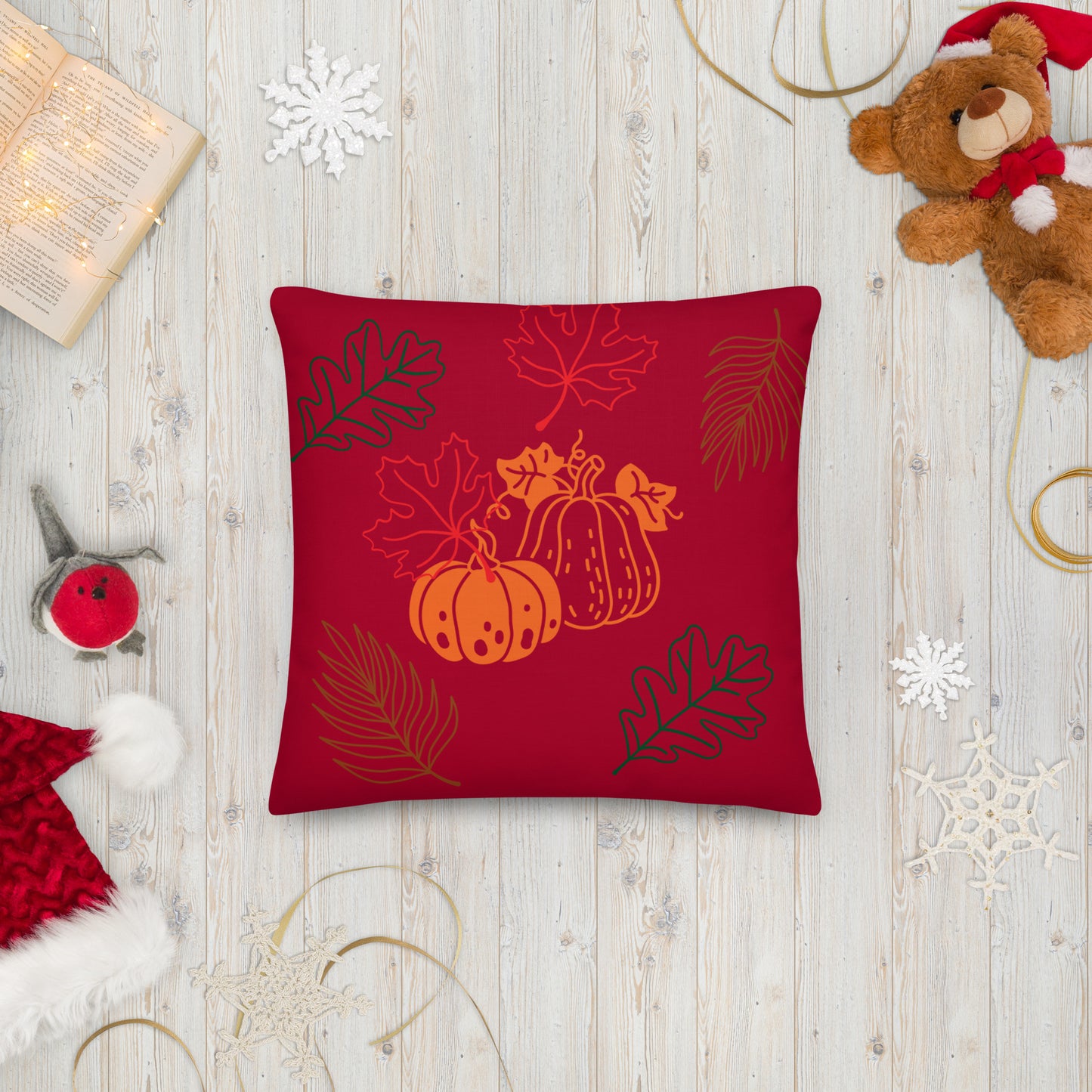 Falling Leaves Premium Pillow