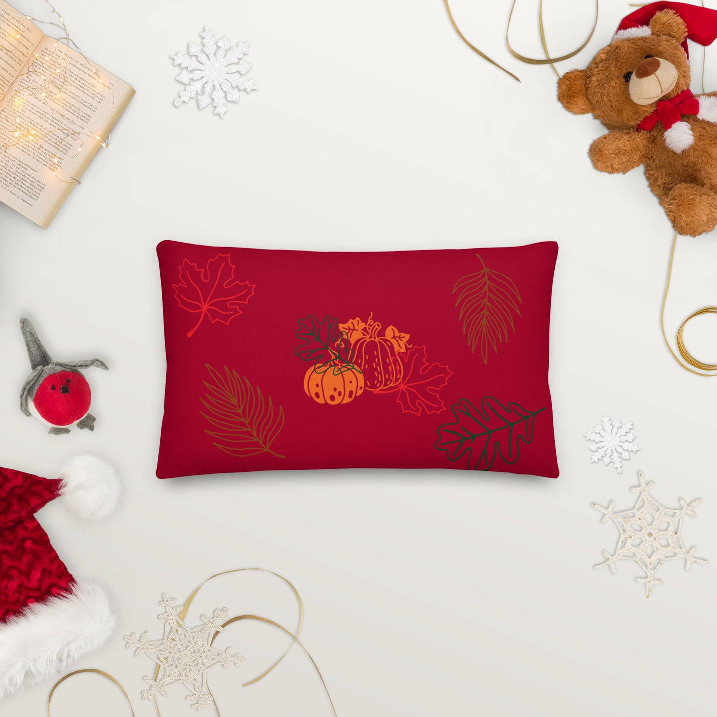 Falling Leaves Premium Pillow