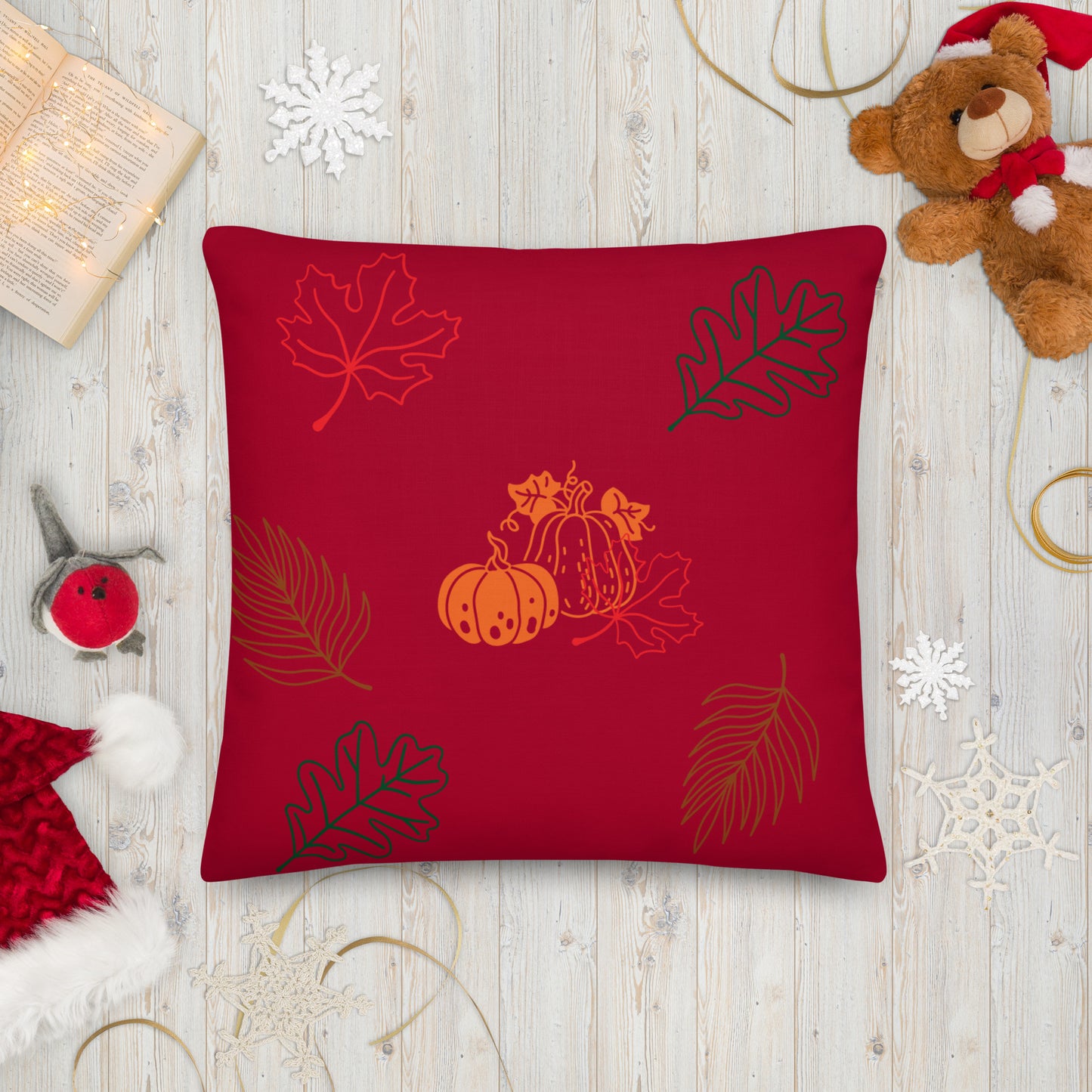 Falling Leaves Premium Pillow